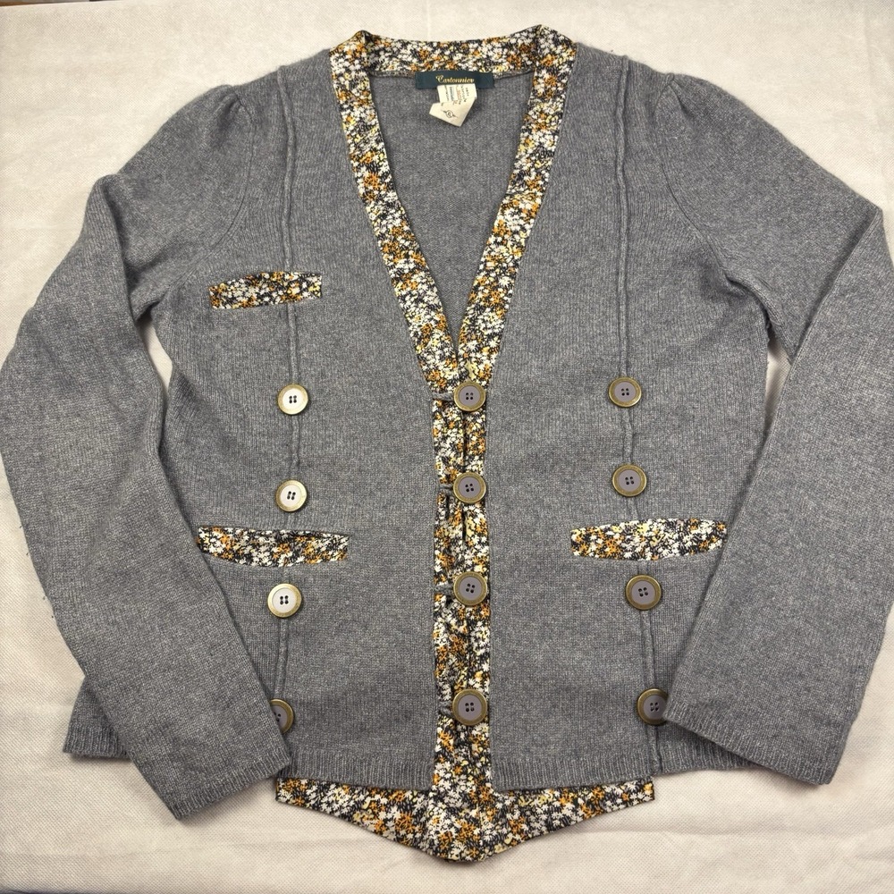 Anthropologie Blooms Revealed Cardigan Wool/Rabbit/Cashmere Cartonnier Sz‎ XL